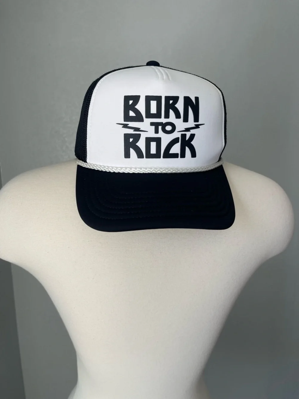 Gibson Black &‎ White Trucker Cap with Logo Tape